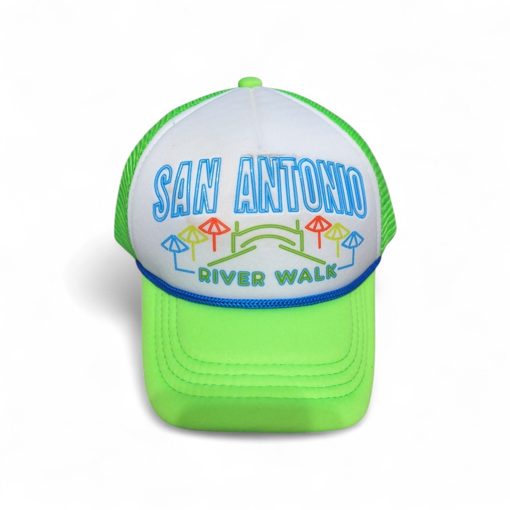 NWT San Antonio River Walk Unisex Adjustable Trucker Baseball Cap